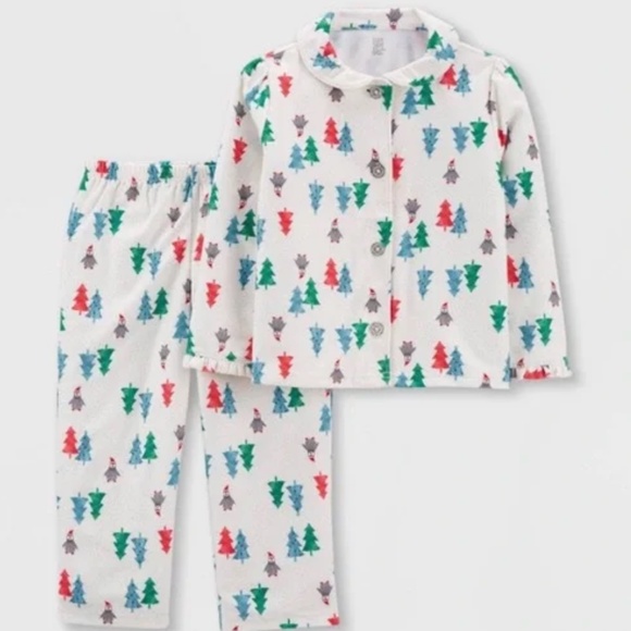 Just One You Carter’s Penguin Coat Toddler Pajama Set Button Down 12M - Picture 1 of 11